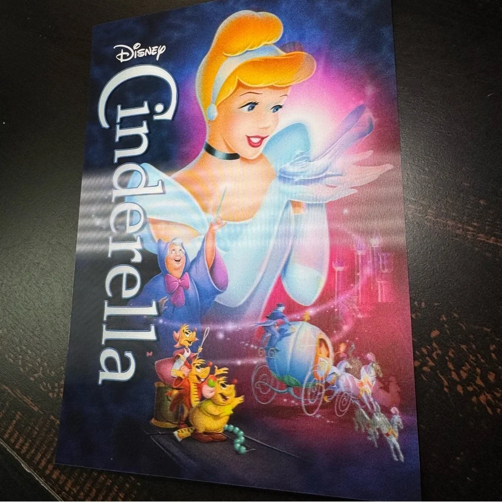 CINDERELLA Diamond Edition 3D Lenticular Card Disney Movie Club‎ Rare OOP 2012